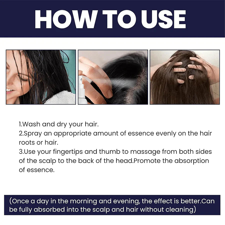 FEGPlus⢠Official 100% Natural Hair Growth Spray - (Buy 1 Get 2 Freeš„)
